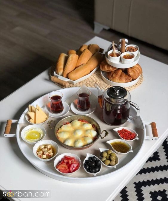 40 مدل تزیین صبحانه / برای داشتن یک صبحانه دو نفره عاشقانه خوشمزه 