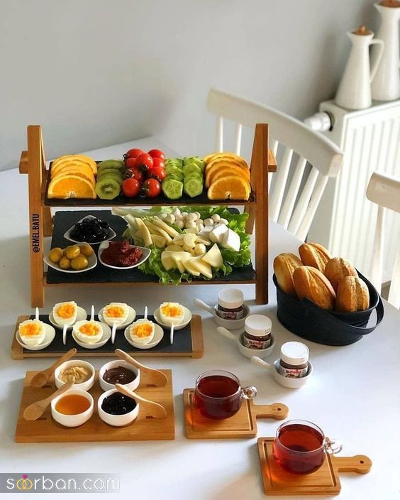 40 مدل تزیین صبحانه / برای داشتن یک صبحانه دو نفره عاشقانه خوشمزه 