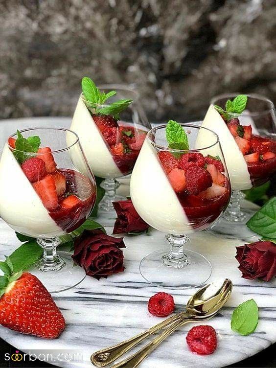 مدل تزیین ژله لیوانی جدید 2025؛ خوشگل ترین ایده ها مخصوص تازه عروس ها!