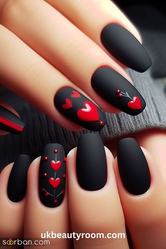ژلیش ناخن طرح قلب ترند ۲۰۲۵ / ناخن قلب قلبی دخترانه فانتزی که عاشقشون میشی!❤️