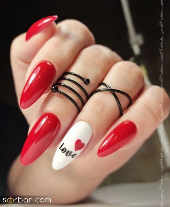ژلیش ناخن طرح قلب ترند ۲۰۲۵ / ناخن قلب قلبی دخترانه فانتزی که عاشقشون میشی!❤️