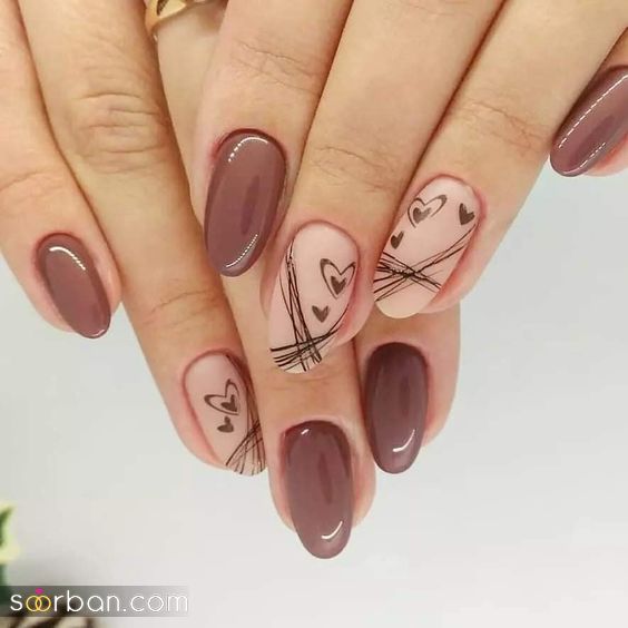 ژلیش ناخن طرح قلب ترند ۲۰۲۵ / ناخن قلب قلبی دخترانه فانتزی که عاشقشون میشی!❤️