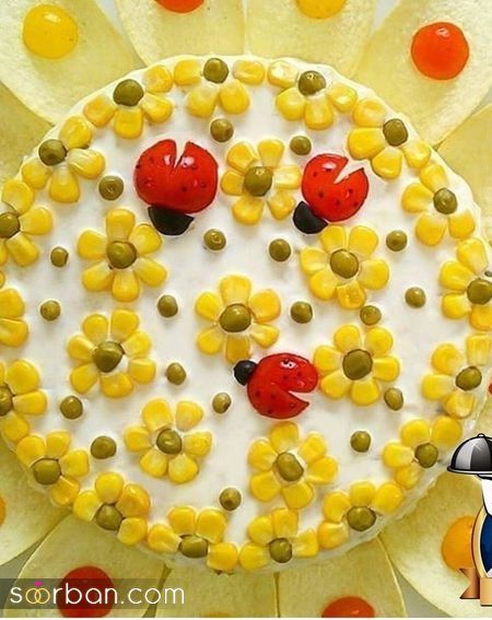ایده تزیین سالاد الویه ساده جدید؛ جذاب و سریع با خوراکی های دم دستی در انواع مدل ظرف برای مهمانی