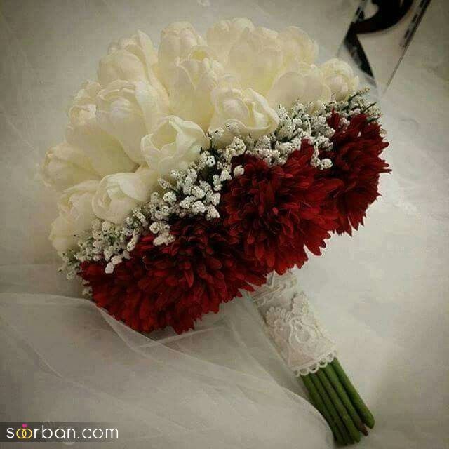 زیباترین دسته گل عروس لاله 2025 ترند و جذاب مخصوص عروس خانمهای خاص پسند!