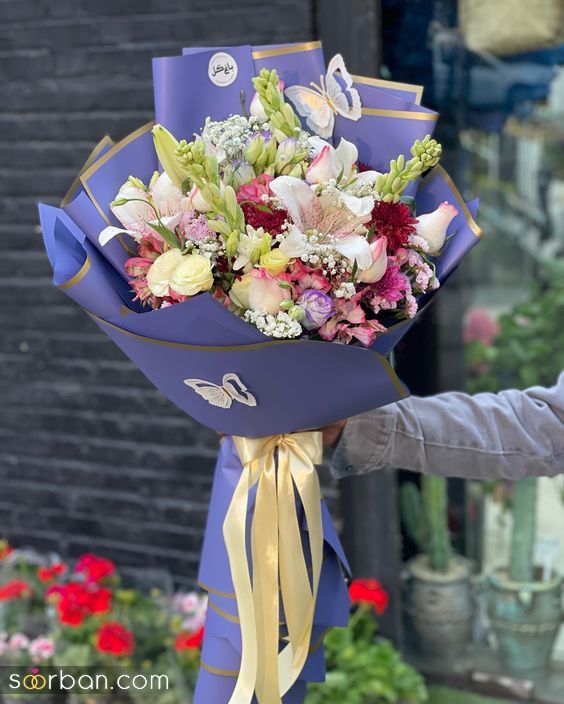 عکس دسته گل لاکچری 2025 خاص و خفن/ هدیه جذاب به عشقت