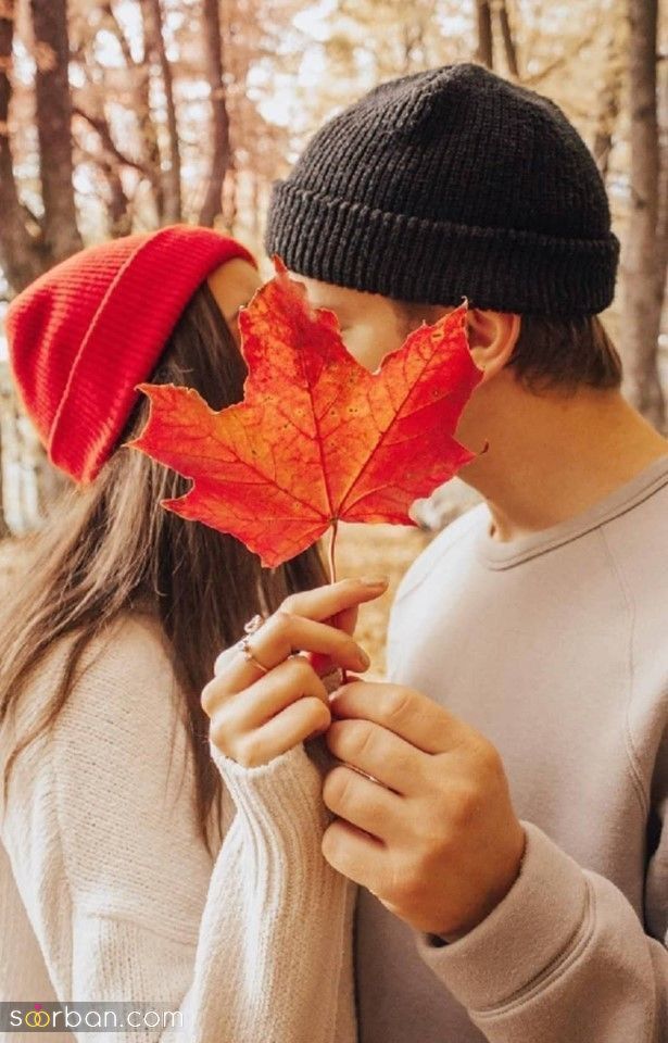 35 مدل ژست عکس پاییزی عاشقانه جدید 2024 فوق العاده خاص و احساسی برای ثبت زیباترین لحظات دو نفره
