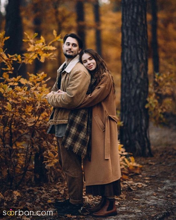 35 مدل ژست عکس پاییزی عاشقانه جدید 2024 فوق العاده خاص و احساسی برای ثبت زیباترین لحظات دو نفره
