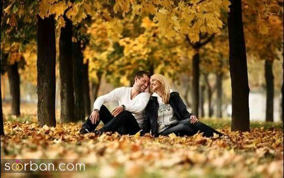 35 مدل ژست عکس پاییزی عاشقانه جدید 2024 فوق العاده خاص و احساسی برای ثبت زیباترین لحظات دو نفره
