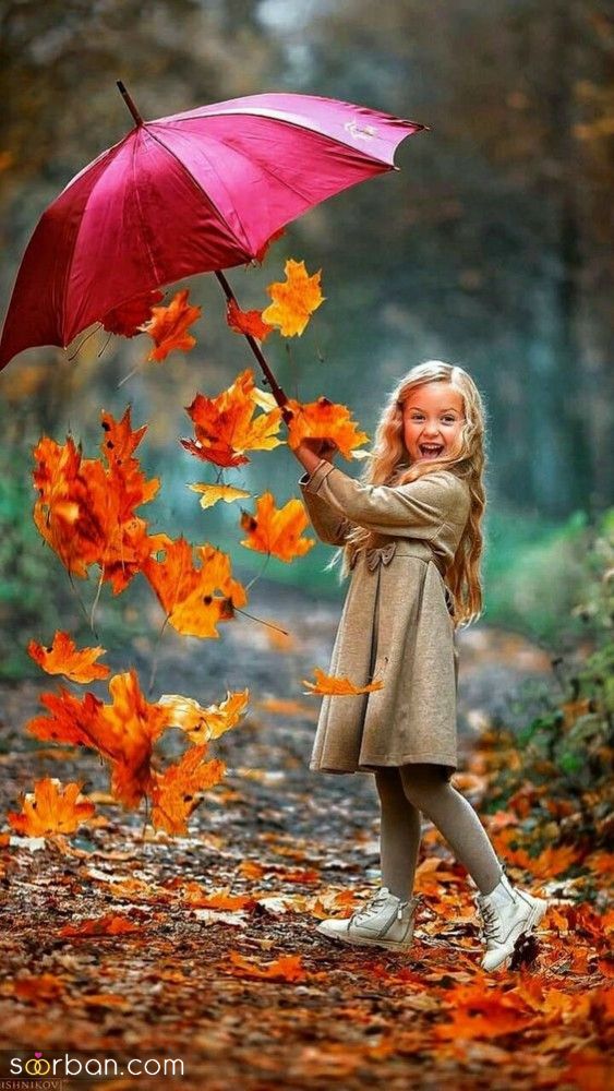 40 مدل ژست عکس با برگ پاییزی دخترانه جدید ساده و خاص با ایده های حرفه ای ناب و جذاب 