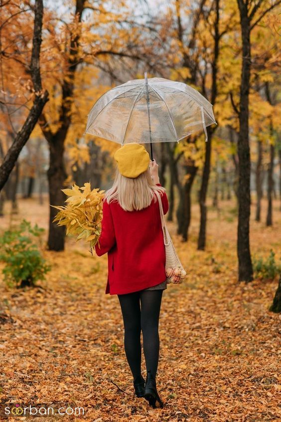40 مدل ژست عکس با برگ پاییزی دخترانه جدید ساده و خاص با ایده های حرفه ای ناب و جذاب 