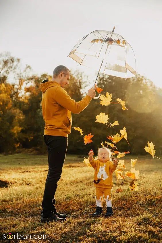 35 مدل ژست عکس پاییزی خانوادگی جذاب خاص و لاکچری برای ثبت لحظات زیبا و خاطره انگیز