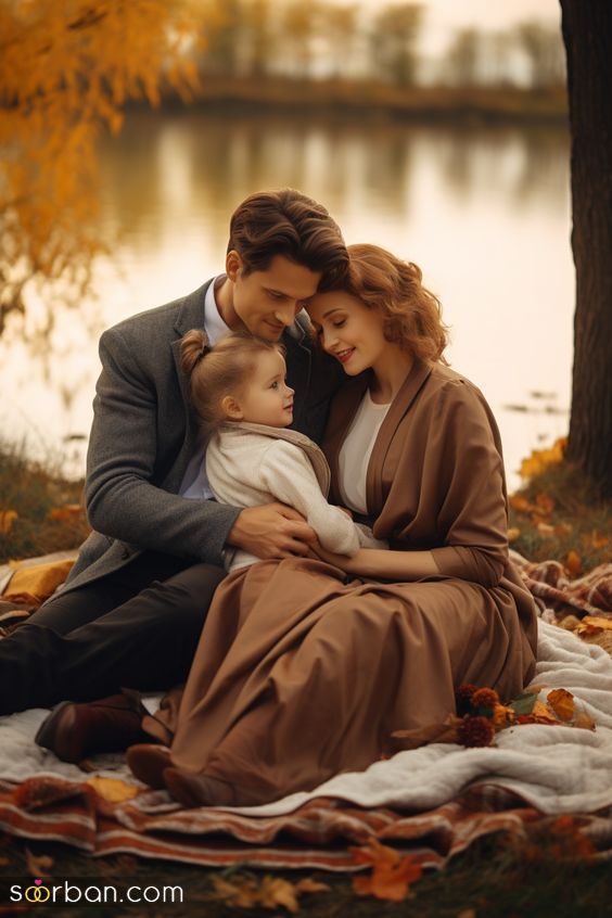35 مدل ژست عکس پاییزی خانوادگی جذاب خاص و لاکچری برای ثبت لحظات زیبا و خاطره انگیز