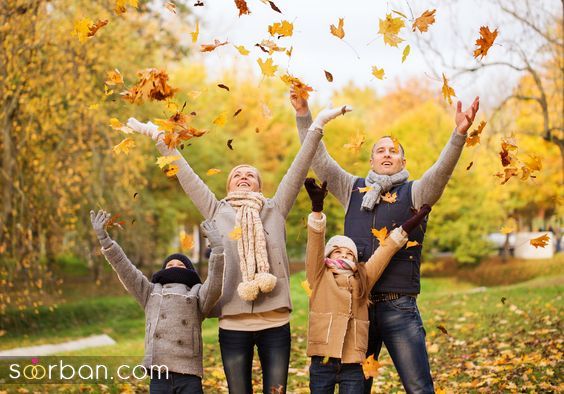 35 مدل ژست عکس پاییزی خانوادگی جذاب خاص و لاکچری برای ثبت لحظات زیبا و خاطره انگیز