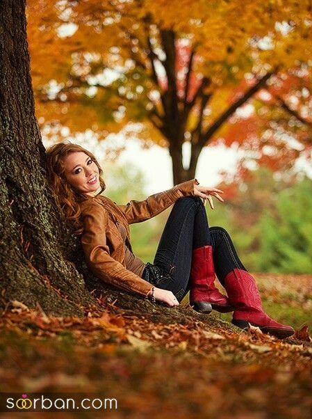 35 ژست عکس پاییزی در جنگل دخترانه زیبا جذاب و شیک برای ثبت زیباترین لحظات پاییزی