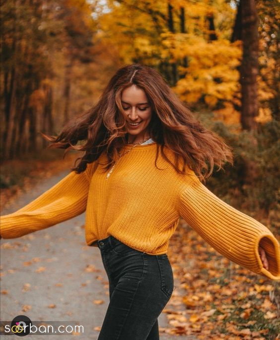 35 ژست عکس پاییزی در جنگل دخترانه زیبا جذاب و شیک برای ثبت زیباترین لحظات پاییزی