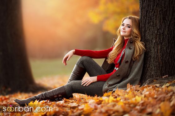 35 ژست عکس پاییزی در جنگل دخترانه زیبا جذاب و شیک برای ثبت زیباترین لحظات پاییزی