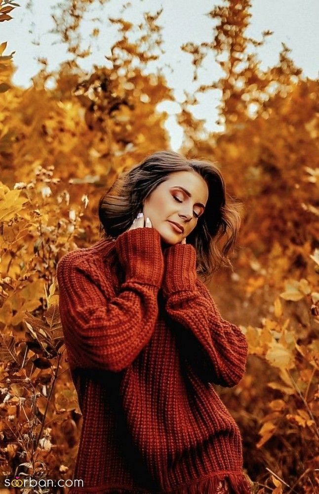35 ژست عکس پاییزی در جنگل دخترانه زیبا جذاب و شیک برای ثبت زیباترین لحظات پاییزی