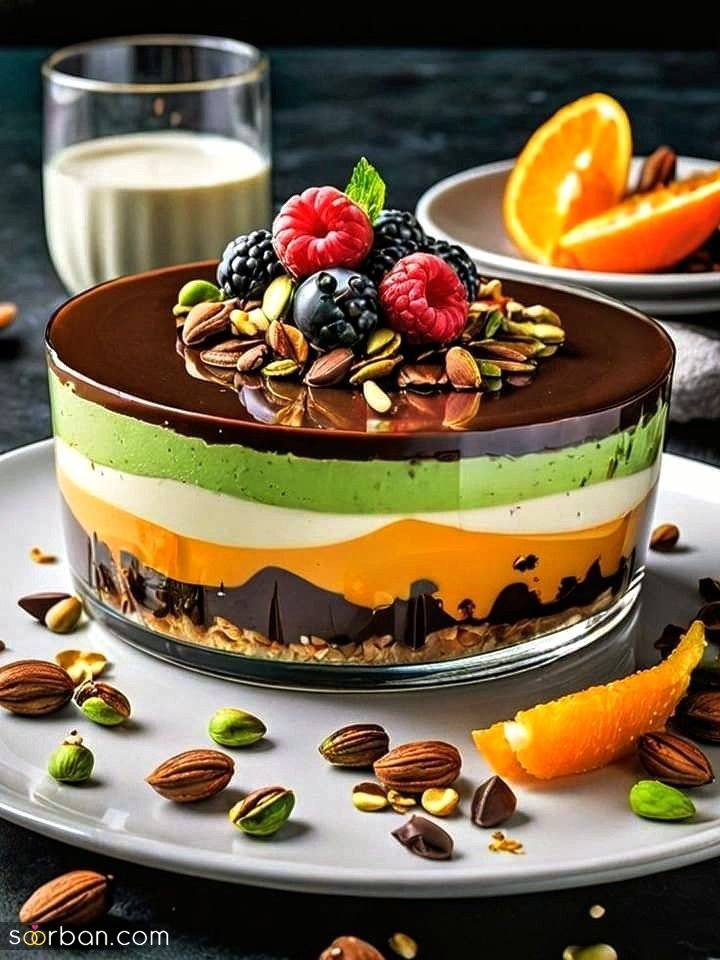 مدل تزیین دسر جذاب؛ مخصوص عروس هایی که میخوان هنرشونو به رخ فامیل شوهر بکشن!