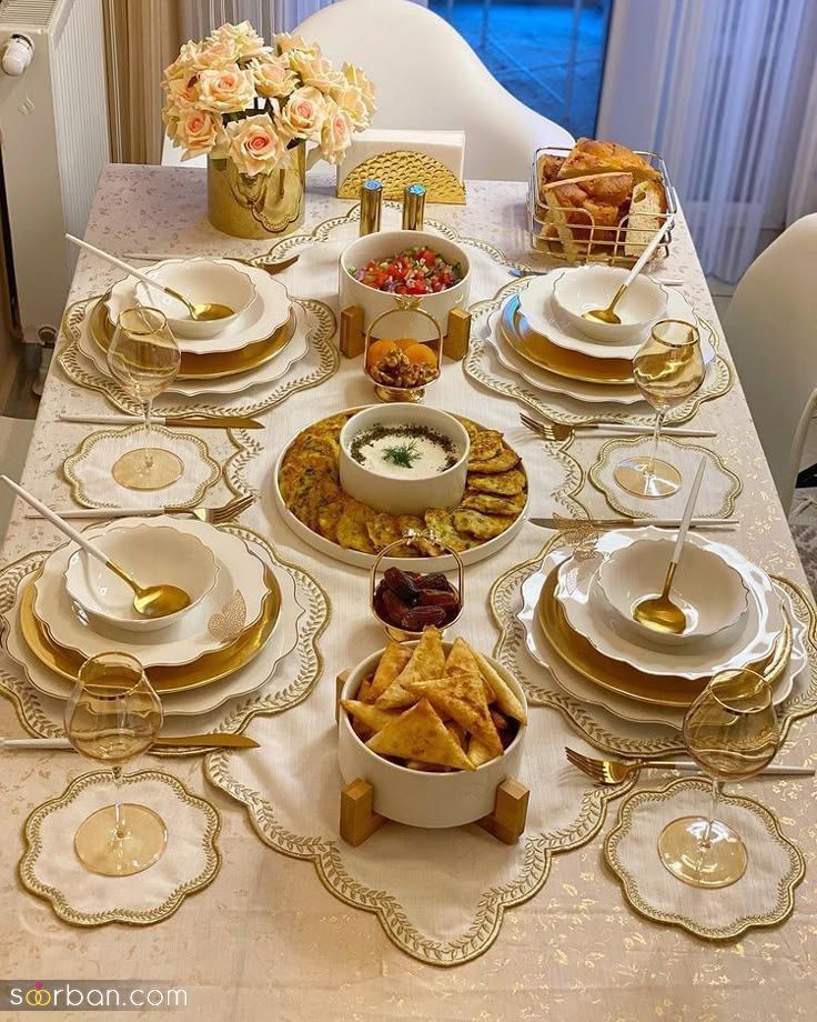 40 ایده دیزاین میز غذا مهمانی شیک و لاکچری برای عروس هایی که می خوان فامیل شوهرو دیوونه کنن !!