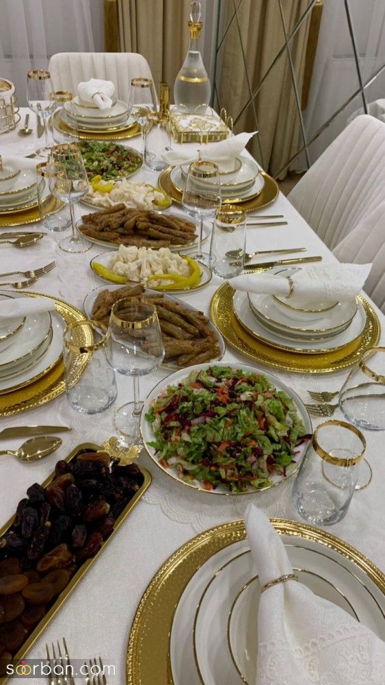 40 ایده دیزاین میز غذا مهمانی شیک و لاکچری برای عروس هایی که می خوان فامیل شوهرو دیوونه کنن !!