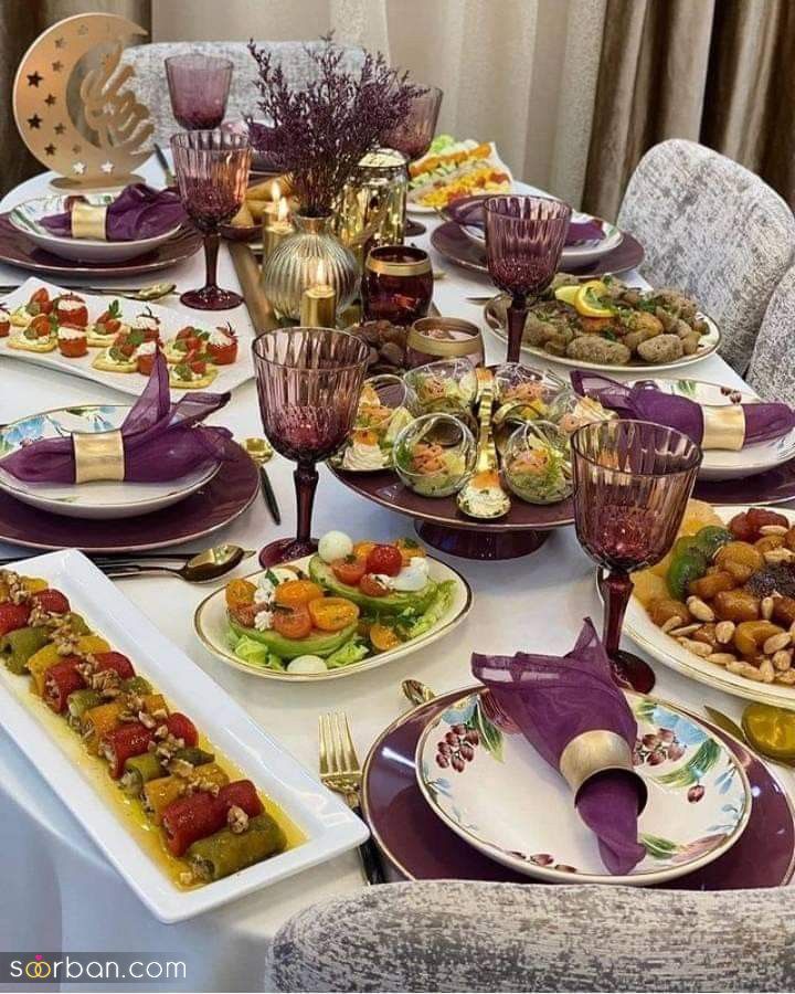 40 ایده دیزاین میز غذا مهمانی شیک و لاکچری برای عروس هایی که می خوان فامیل شوهرو دیوونه کنن !!