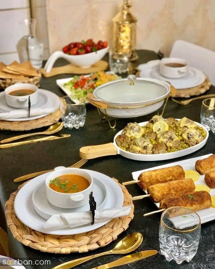 40 ایده دیزاین میز غذا مهمانی شیک و لاکچری برای عروس هایی که می خوان فامیل شوهرو دیوونه کنن !!