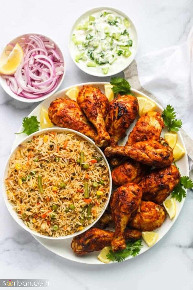 تزیین مرغ مجلسی؛ ایده های جذاب تزیین مرغ مخصوص مهمانی و پاگشای نوعروس در سال جدید