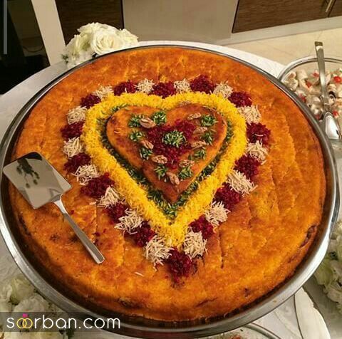 تزیین ته چین خوشمزه؛ تزیین ته چین مرغ و گوشت با ایده های شیک و جذاب برای پاگشای عروس
