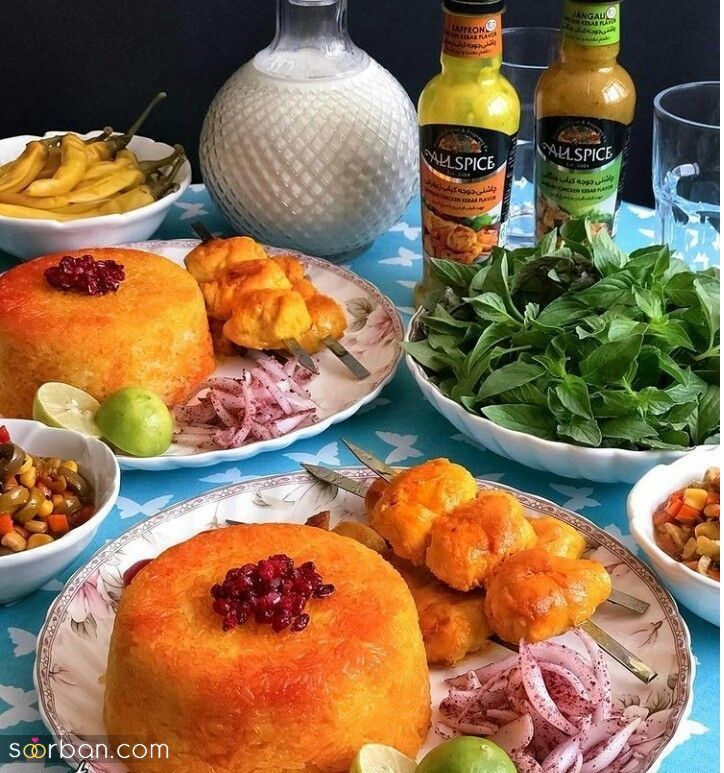 تزیین ته چین خوشمزه؛ تزیین ته چین مرغ و گوشت با ایده های شیک و جذاب برای پاگشای عروس