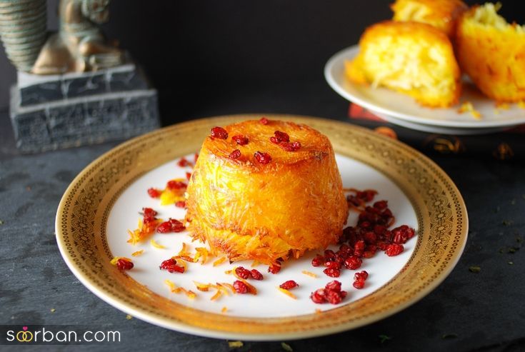 تزیین ته چین خوشمزه؛ تزیین ته چین مرغ و گوشت با ایده های شیک و جذاب برای پاگشای عروس
