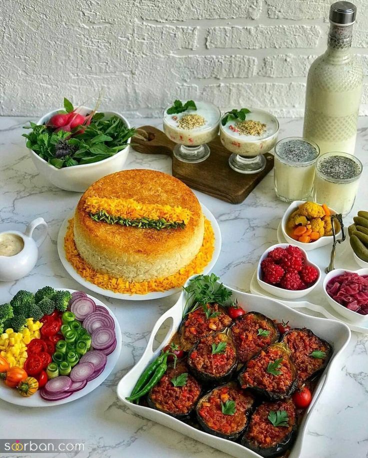 تزیین ته چین خوشمزه؛ تزیین ته چین مرغ و گوشت با ایده های شیک و جذاب برای پاگشای عروس