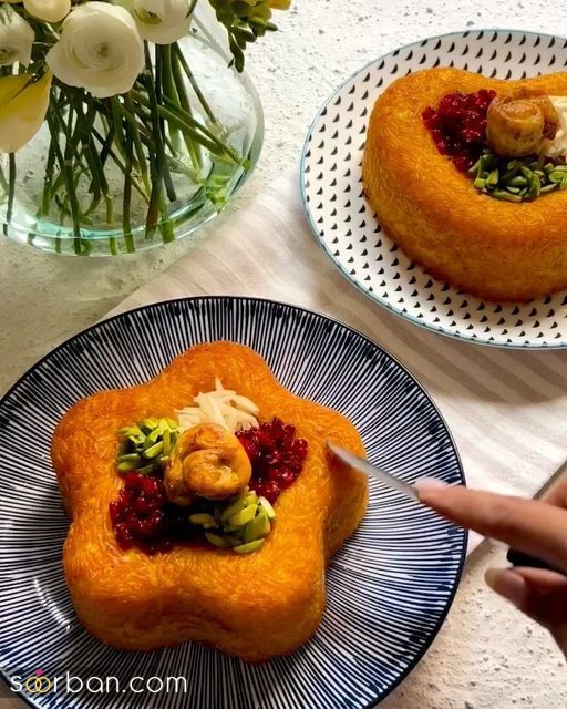 تزیین ته چین خوشمزه؛ تزیین ته چین مرغ و گوشت با ایده های شیک و جذاب برای پاگشای عروس