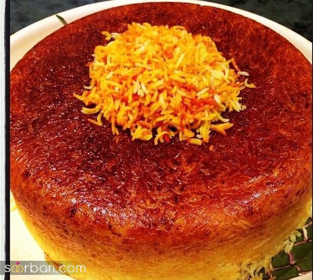 تزیین ته چین خوشمزه؛ تزیین ته چین مرغ و گوشت با ایده های شیک و جذاب برای پاگشای عروس