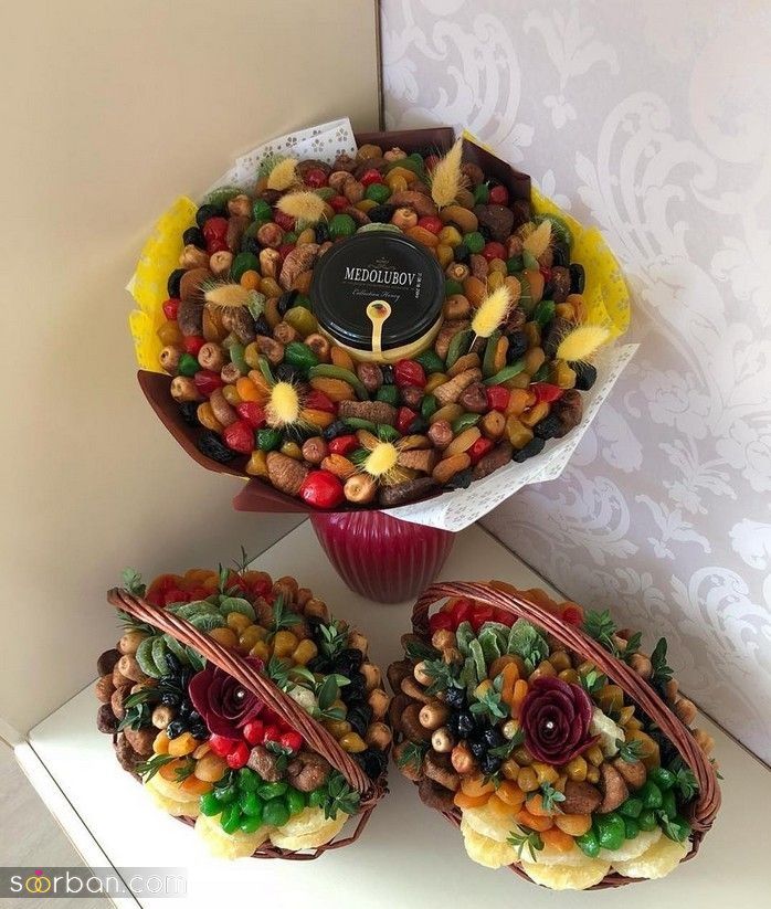 37 مدل تزیین آجیل شب یلدا برای عروس و مهمانی با ایده های ساده خلاقانه و شیک 