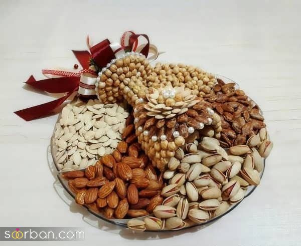 37 مدل تزیین آجیل شب یلدا برای عروس و مهمانی با ایده های ساده خلاقانه و شیک 