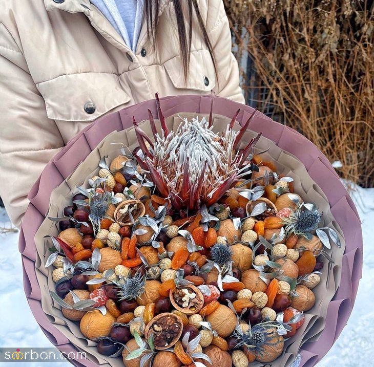 37 مدل تزیین آجیل شب یلدا برای عروس و مهمانی با ایده های ساده خلاقانه و شیک 