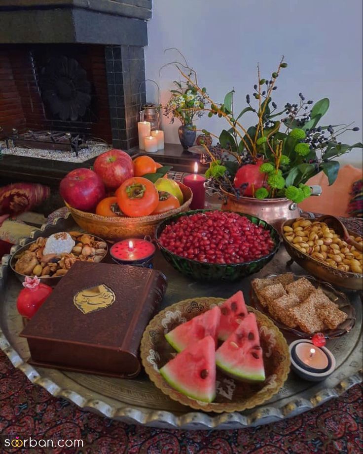 سینی یلدا ساده | این مدل سینی شب یلدا ساده و زیبا رو در 15 دقیقه بچین!