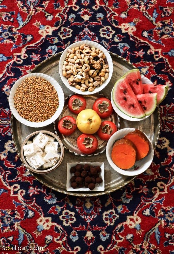 سینی یلدا ساده | این مدل سینی شب یلدا ساده و زیبا رو در 15 دقیقه بچین!