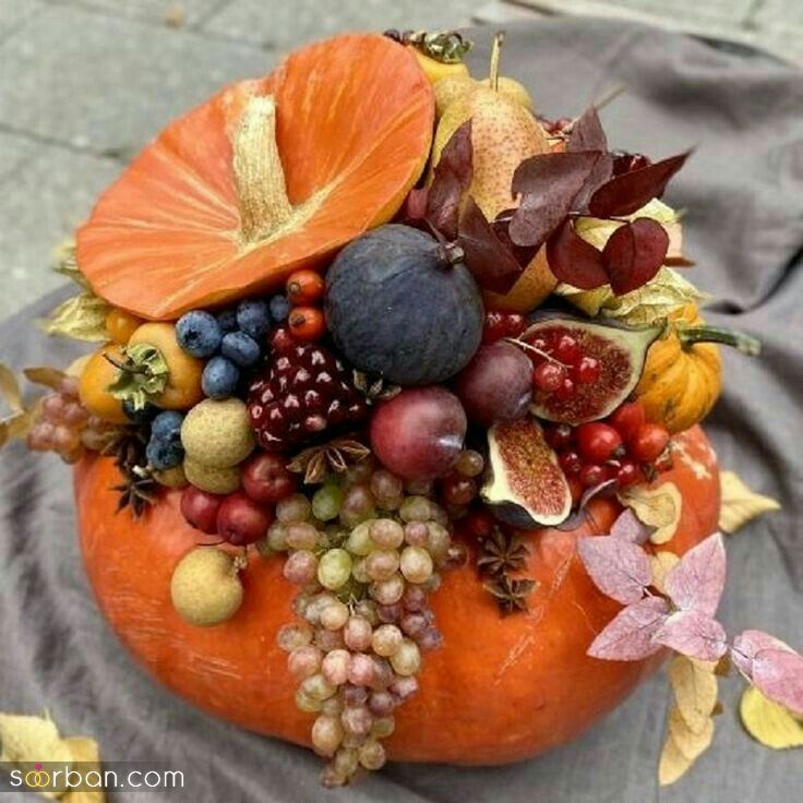 43 ایده میوه آرایی شب یلدا ساده و شیک برای عروس و مهمانی که هنرتو به رخ بقیه میکشی !