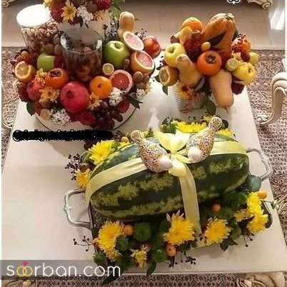 43 ایده میوه آرایی شب یلدا ساده و شیک برای عروس و مهمانی که هنرتو به رخ بقیه میکشی !