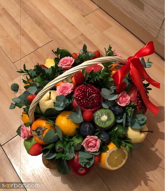 43 ایده میوه آرایی شب یلدا ساده و شیک برای عروس و مهمانی که هنرتو به رخ بقیه میکشی !