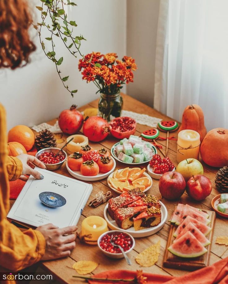 تزیین سفره شب یلدا برای عروس | دیزاین یلدایی برای عروس خانم ها در سال ۱۴۰۳