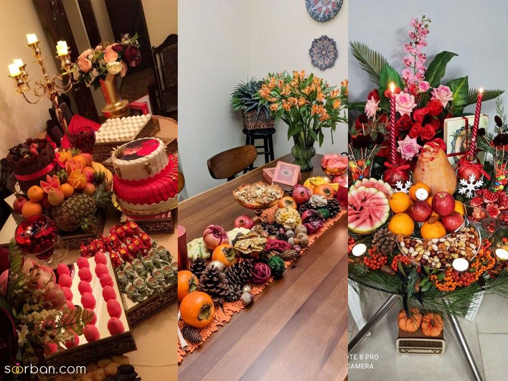 تزیین سفره شب یلدا برای عروس | دیزاین یلدایی برای عروس خانم ها در سال ۱۴۰۳