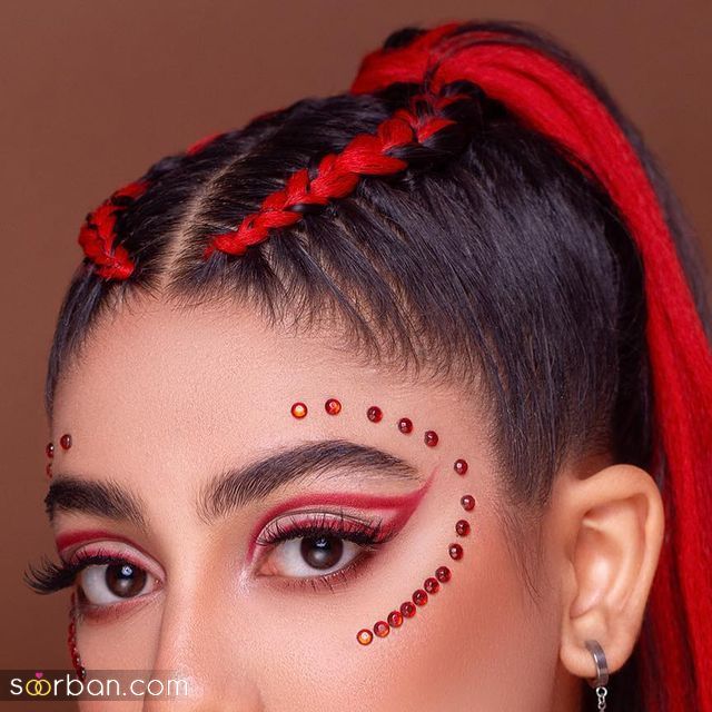 آرایش برای شب یلدا دخترانه | ایده های آرایش صورت 1403 برای شب یلدا مخصوص دخترای خوشگل