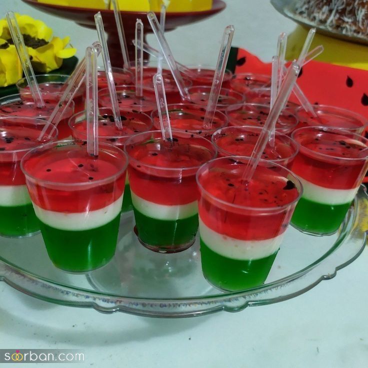 ژله شب یلدا برای عروس | ایده های تزیین و درست کردن ژله یلدایی برای عروس، مدرسه و ... ۱۴۰۳