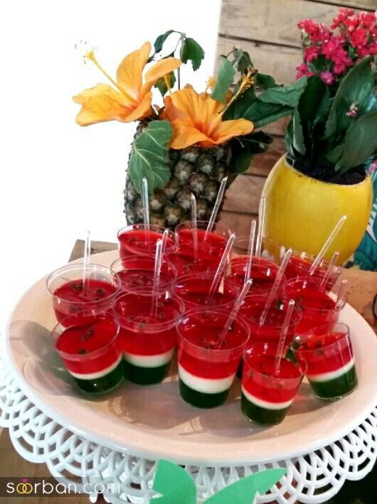 ژله شب یلدا برای عروس | ایده های تزیین و درست کردن ژله یلدایی برای عروس، مدرسه و ... ۱۴۰۳