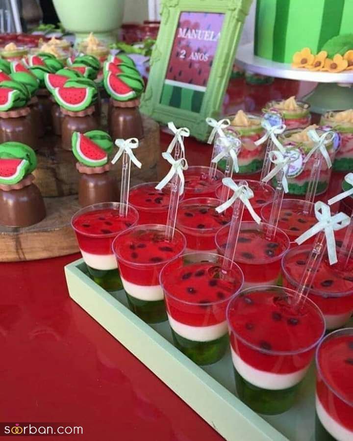 ژله شب یلدا برای عروس | ایده های تزیین و درست کردن ژله یلدایی برای عروس، مدرسه و ... ۱۴۰۳