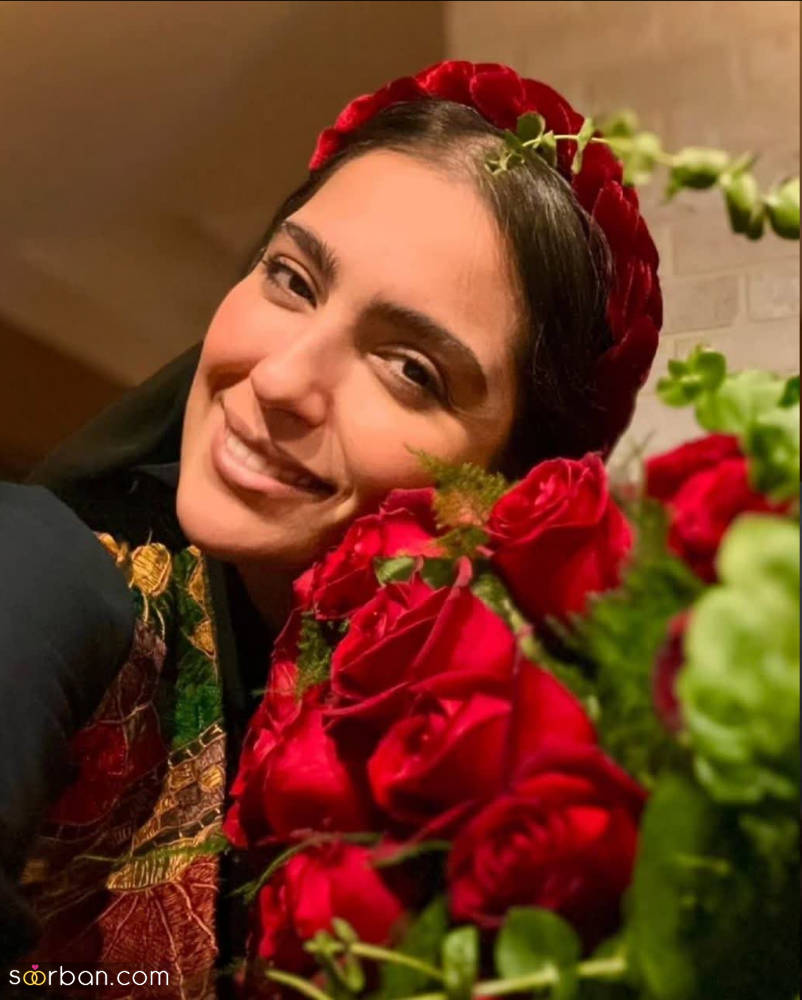 ۶ قاب عاشقانه از اولین تولد ۳۴ سالگی مونا کرمی بعد عروسی با سپند امیرسلیمانی!