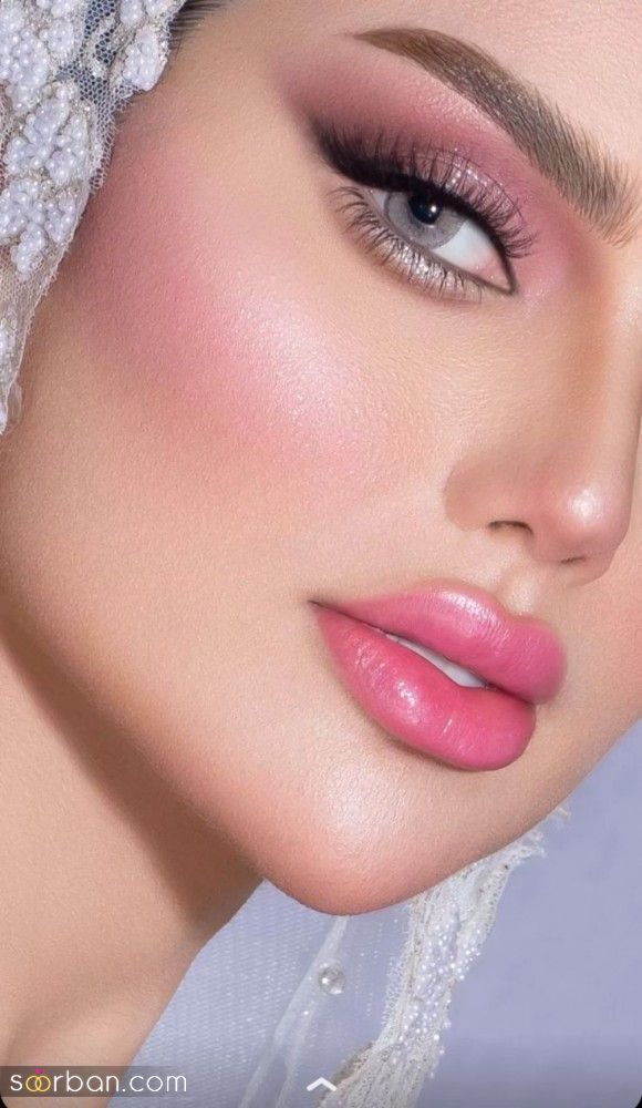 مدل آرایش صورت با رژ صورتی؛ دخترانه شیک و کیوت که حسابی نازت میکنه! 
