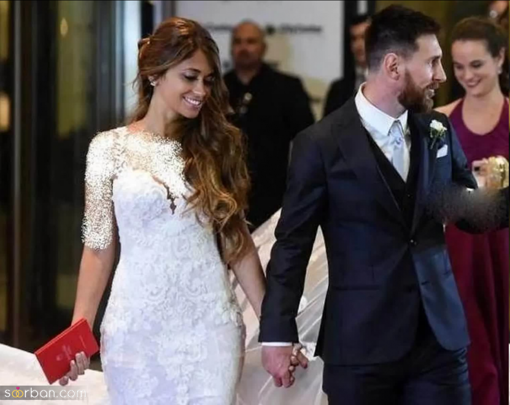 ۱۰ عکس لو رفته از عروسی مسی بعد از ۵ سال /لباس عروس را ببینید! رونالدو و نیمار هم هستند!